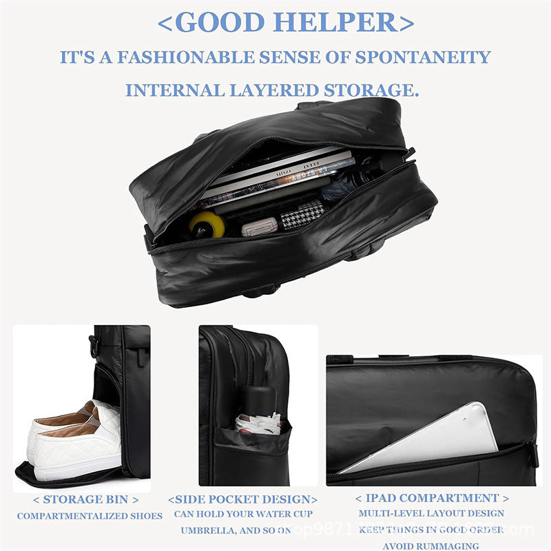Women's Multifunctional Travel Weekend Bag with Insulated Design