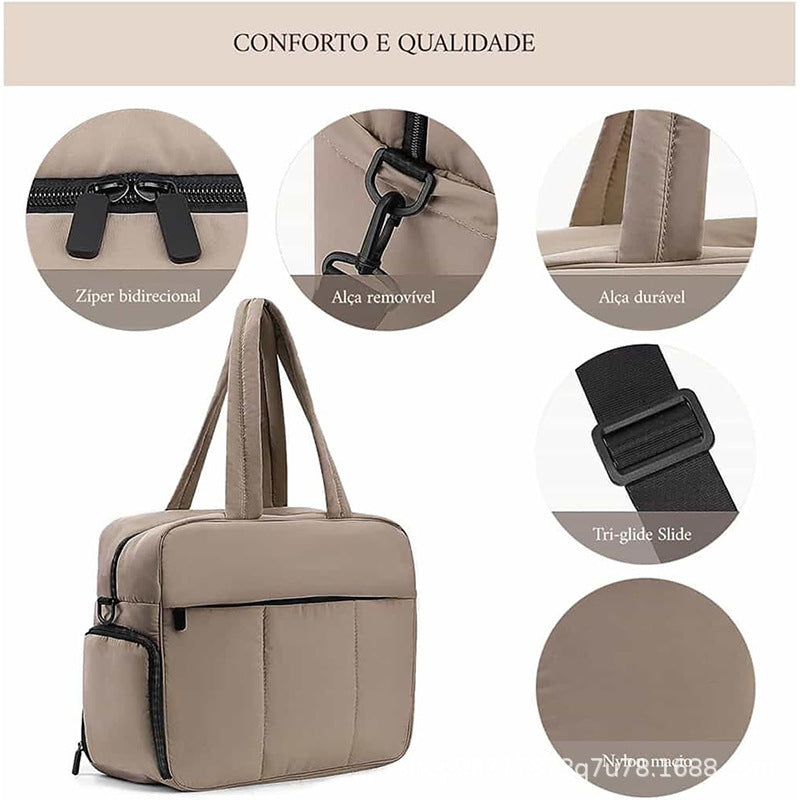 Women's Multifunctional Travel Weekend Bag with Insulated Design