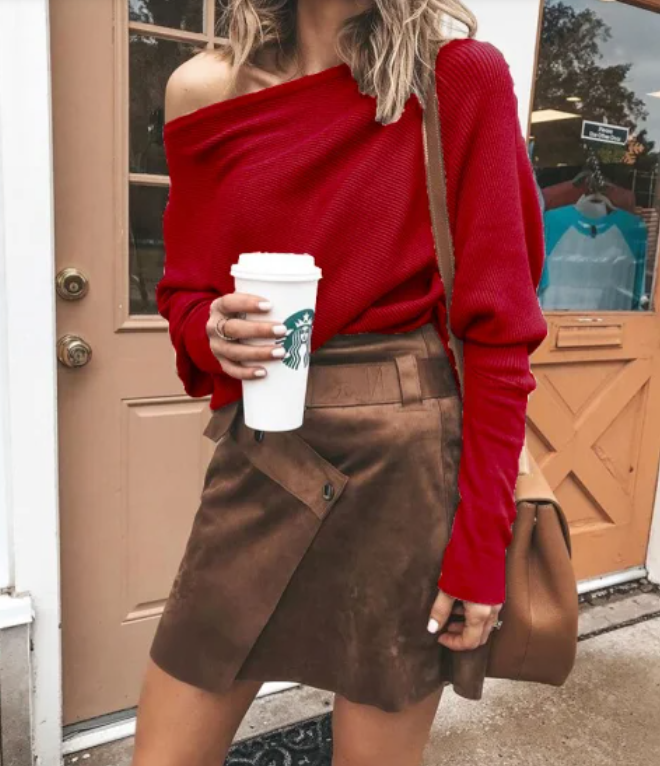 Women's Off-Shoulder Oversized Sweater