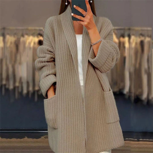 Women's Open Front Long Cardigan