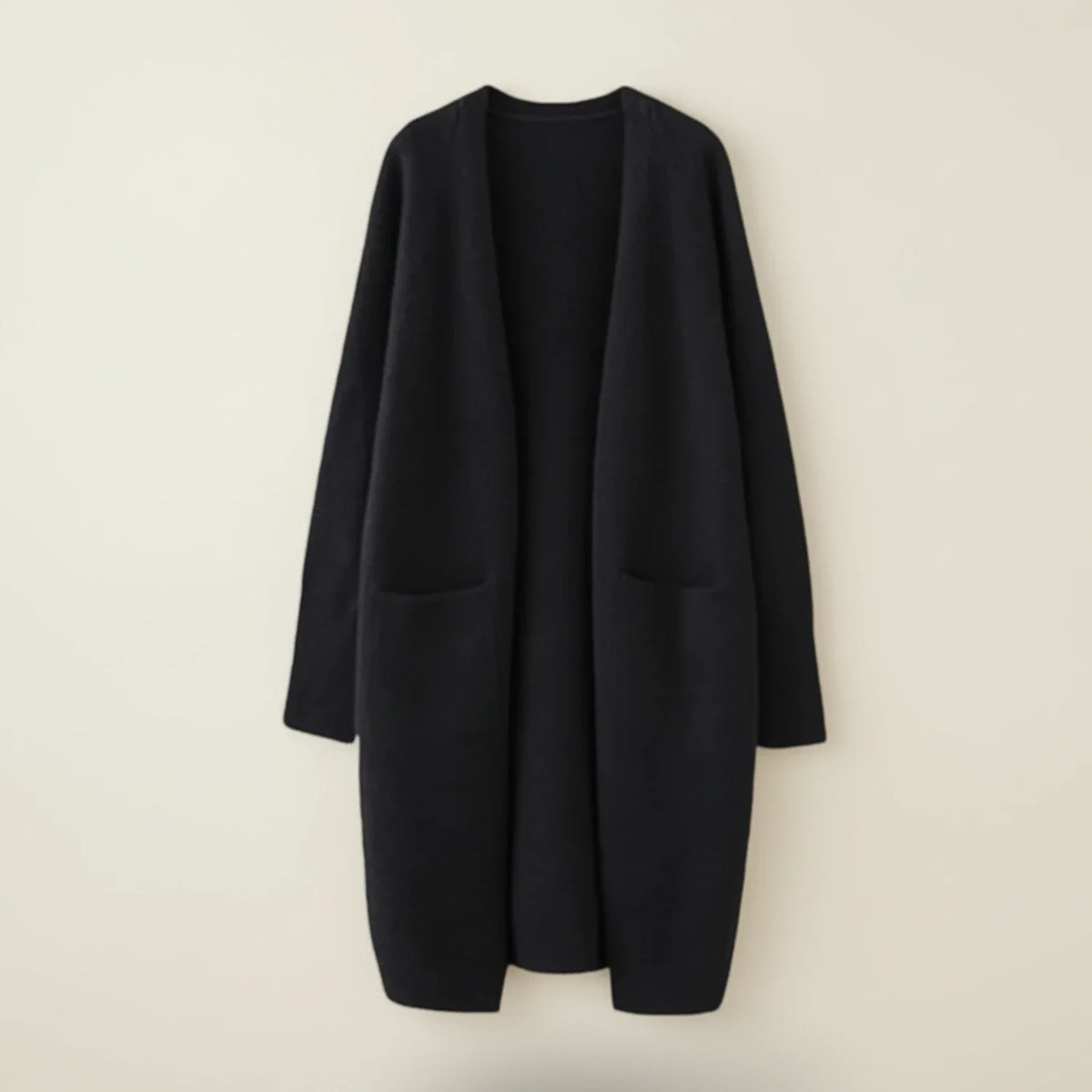 Women's Open-Front Winter Cardigan with Pockets