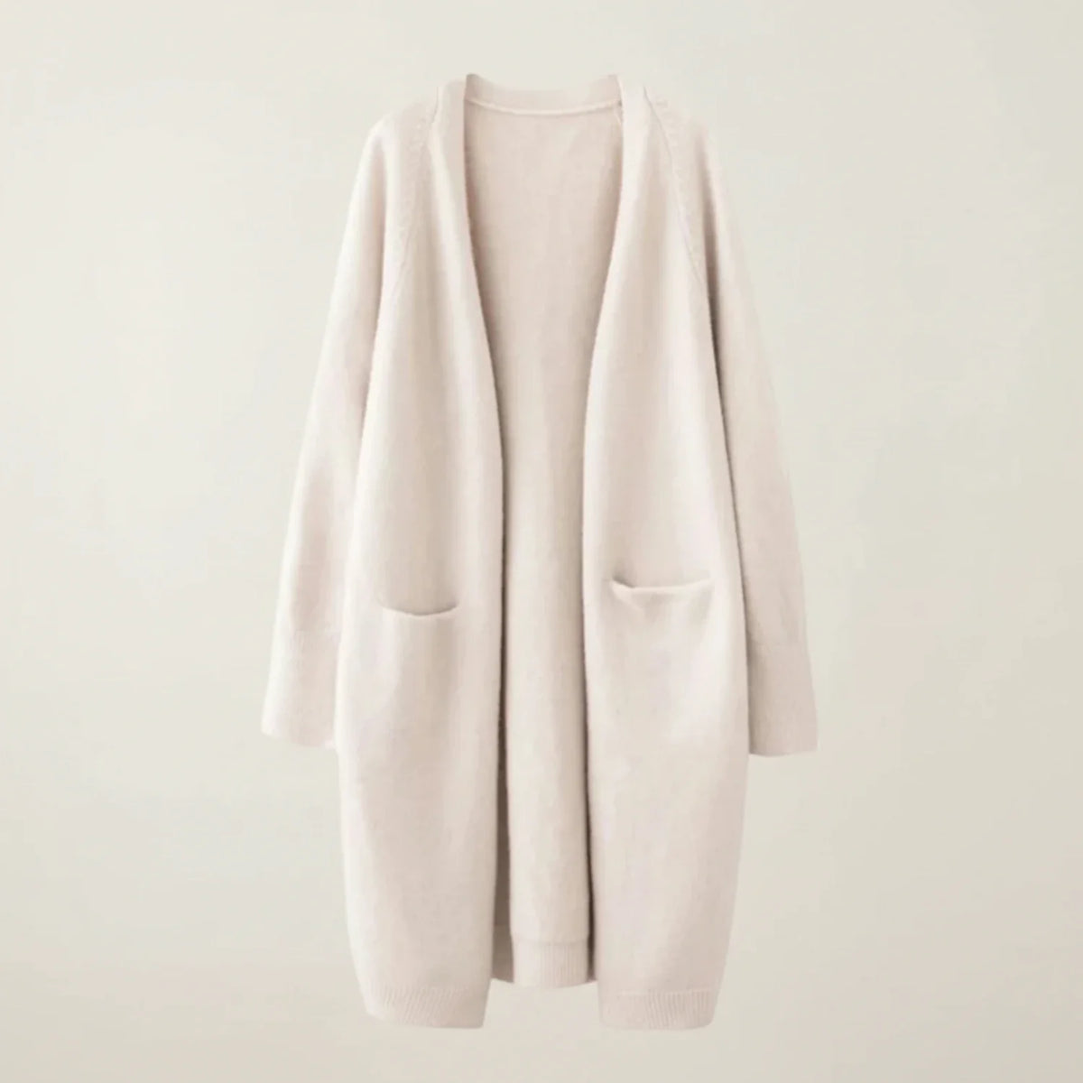 Women's Open-Front Winter Cardigan with Pockets