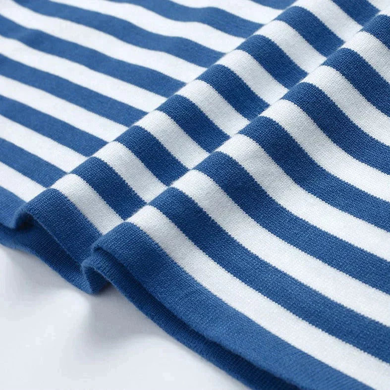 Women's Organic Striped Long-Sleeve T-Shirt
