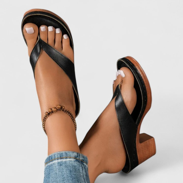 Women's Orthopedic Comfort Heeled Sandals