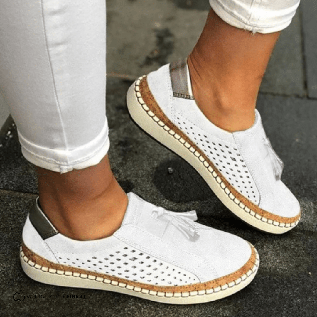 Women's Orthopedic Perforated Slip-On Sneakers