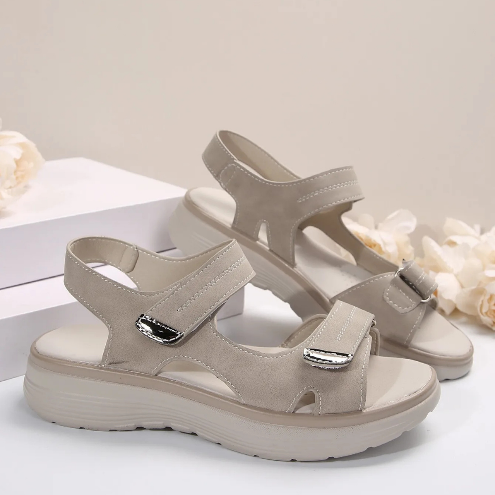 Women's Orthopedic Sandals – Adjustable Straps, Anatomical Support, Elegant Design