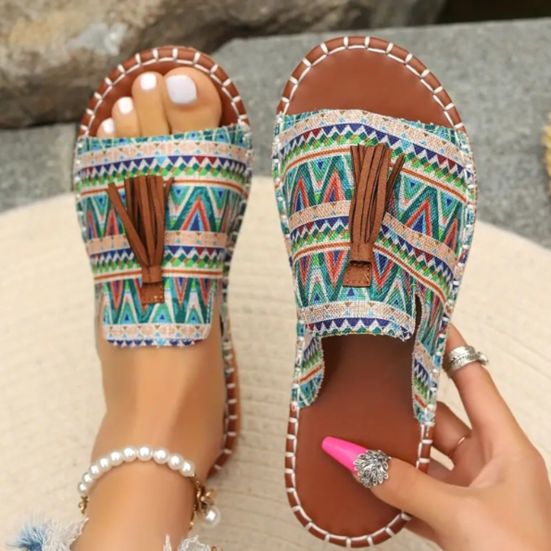 Women's Orthopedic Slip-On Sandals with Cushioned Sole