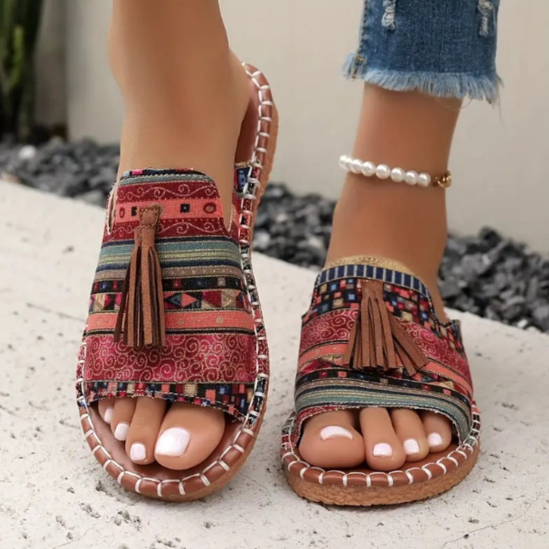 Women's Orthopedic Slip-On Sandals with Cushioned Sole