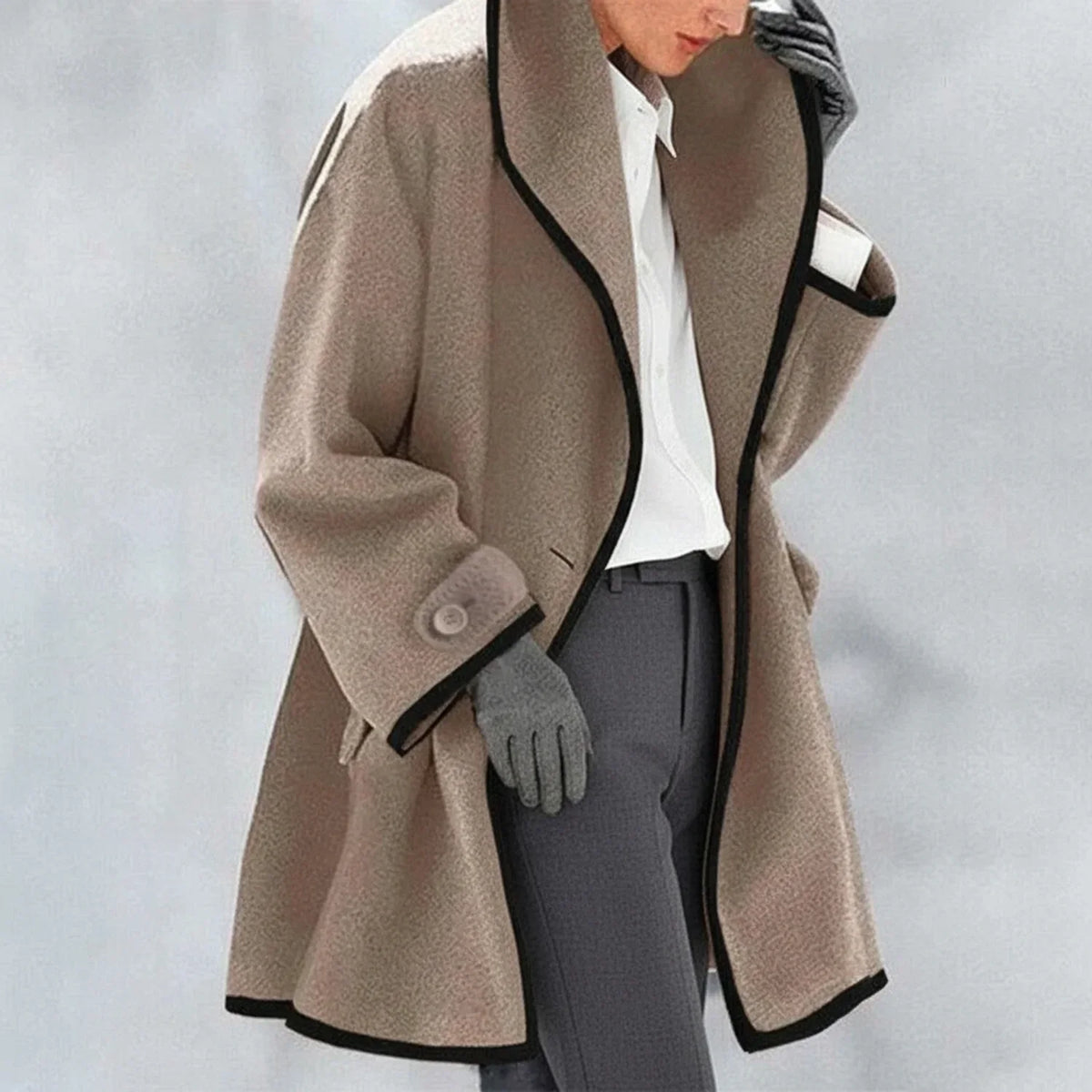 Women's Oversized Collar Jacket