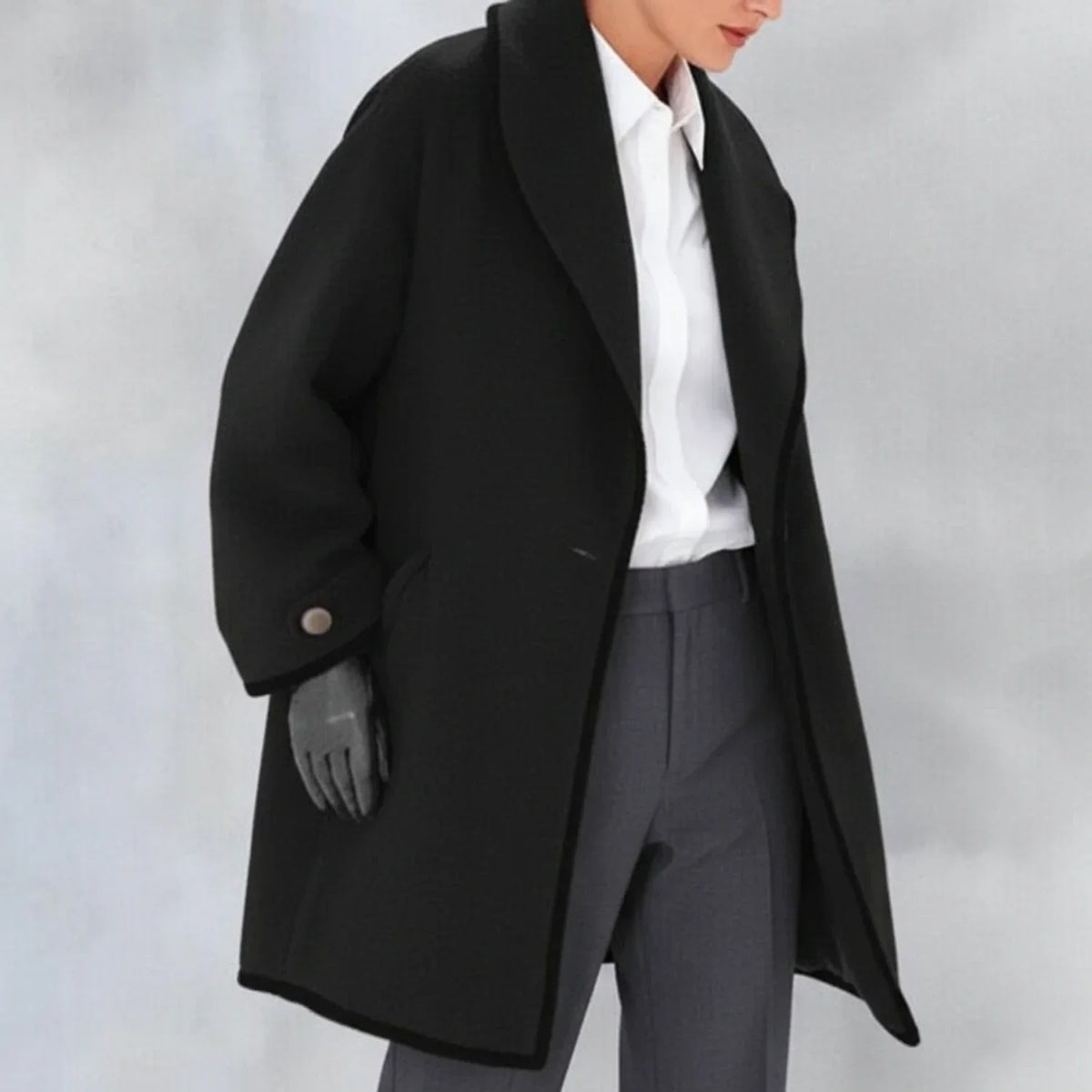 Women's Oversized Collar Jacket