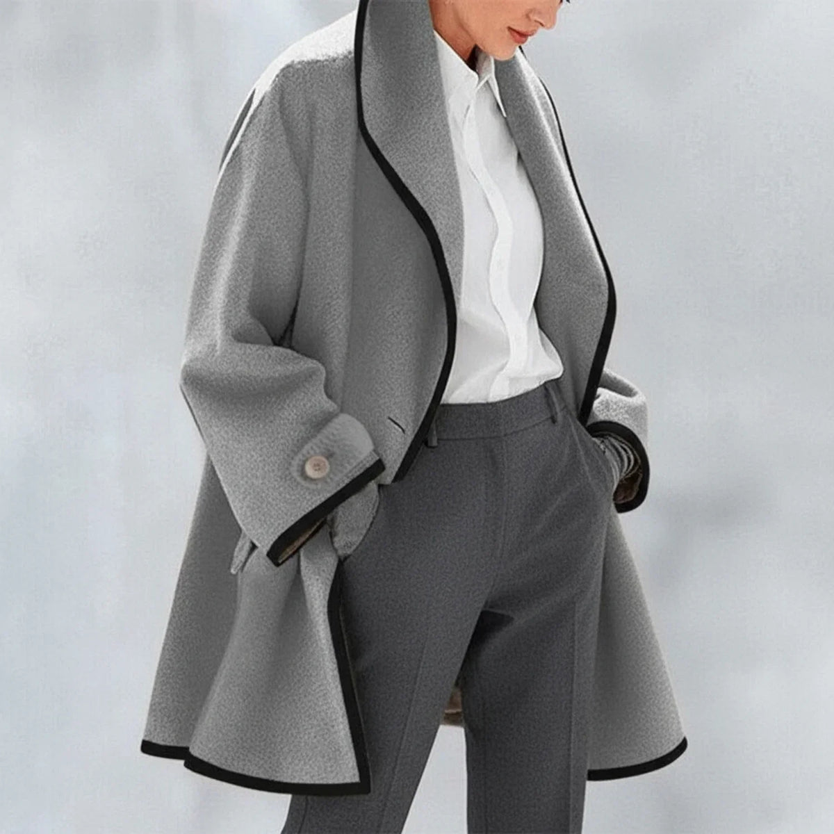 Women's Oversized Collar Jacket