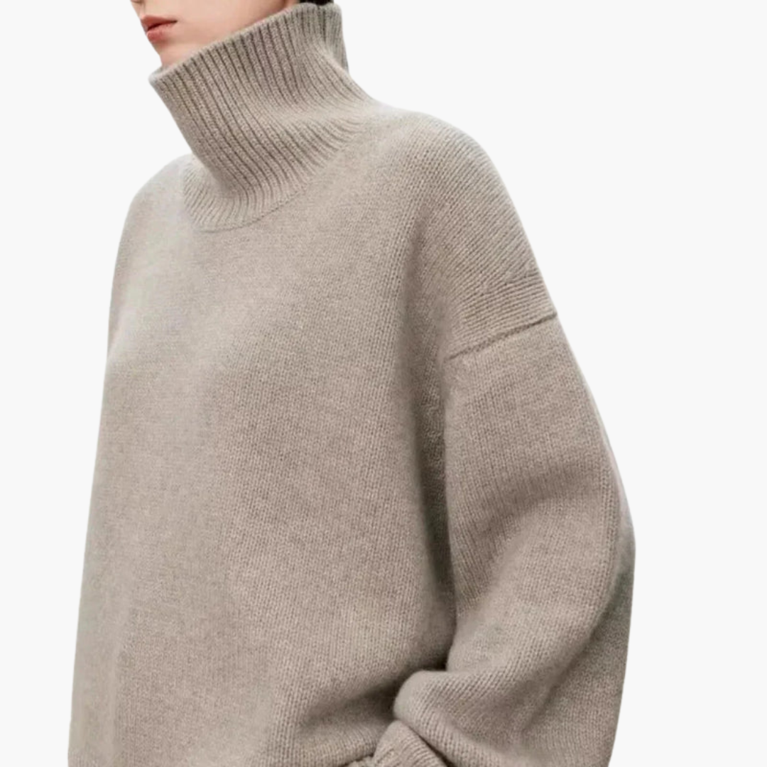 Women's Oversized High-Neck Sweater