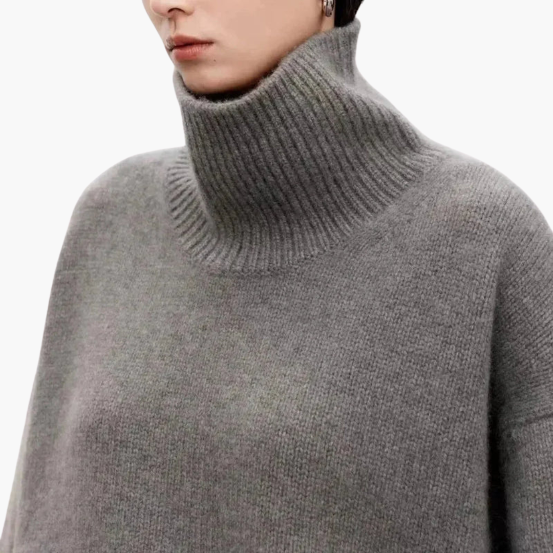 Women's Oversized High-Neck Sweater