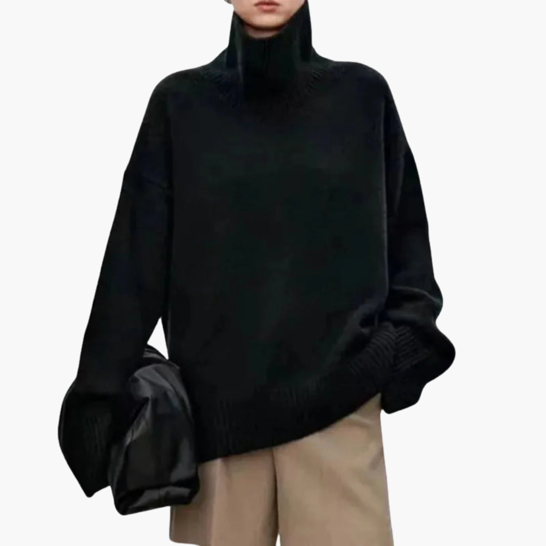 Women's Oversized High-Neck Sweater