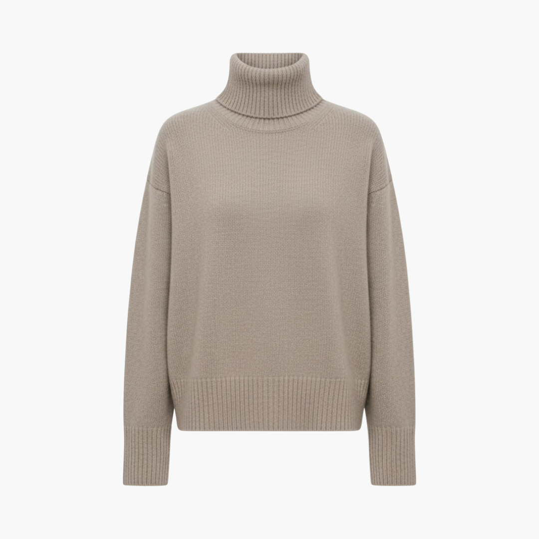 Women's Oversized High-Neck Sweater