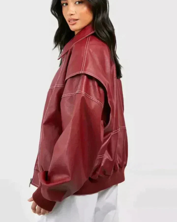 Women's Oversized Jacket with Elegant Finish – Comfortable