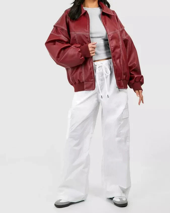 Women's Oversized Jacket with Elegant Finish – Comfortable