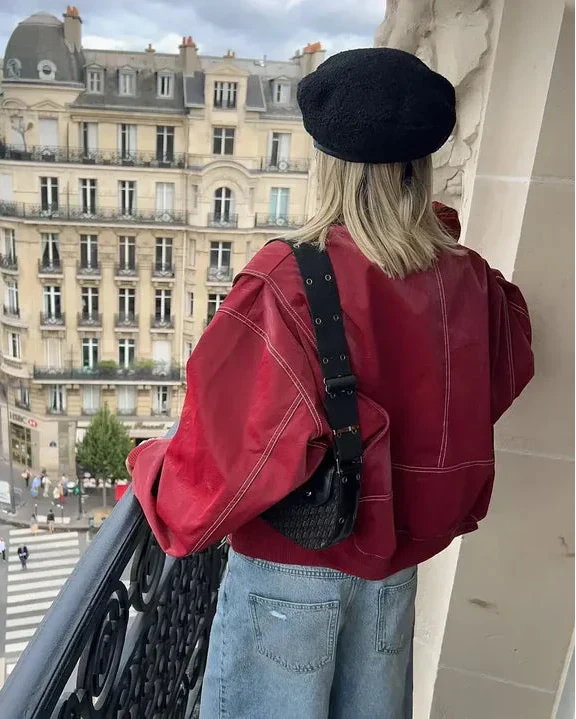 Women's Oversized Jacket with Elegant Finish – Comfortable