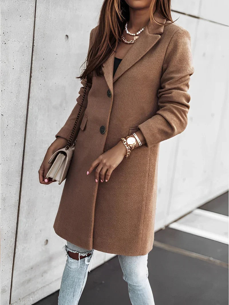 Women's Oversized Long-Sleeve V-Neck Cardigan