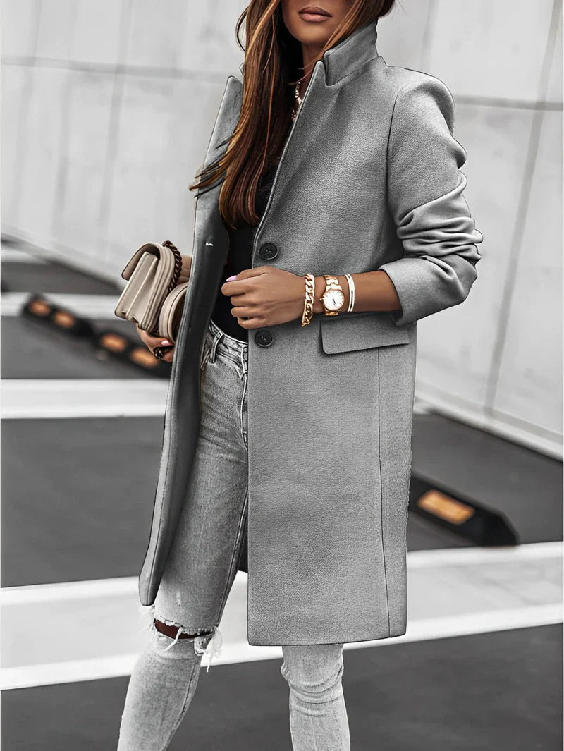 Women's Oversized Long-Sleeve V-Neck Cardigan