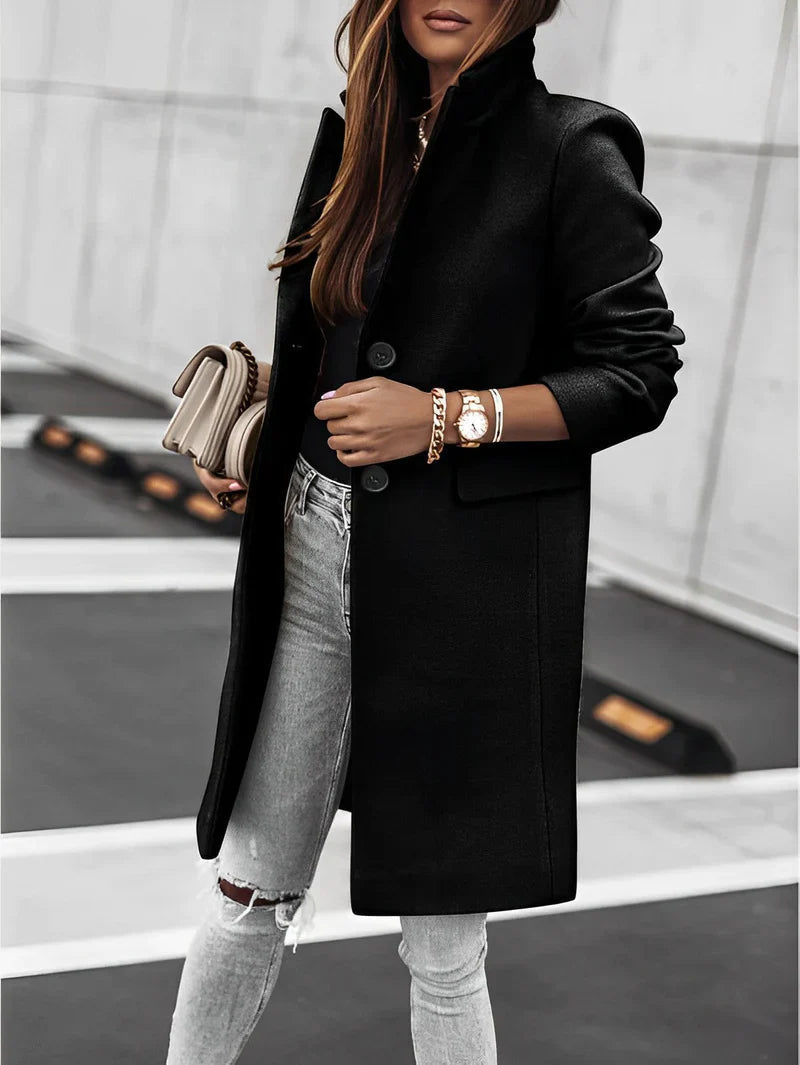 Women's Oversized Long-Sleeve V-Neck Cardigan