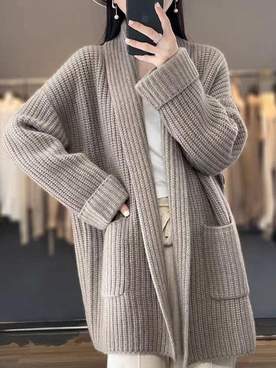 Women's Oversized Open-Front Cardigan Coat