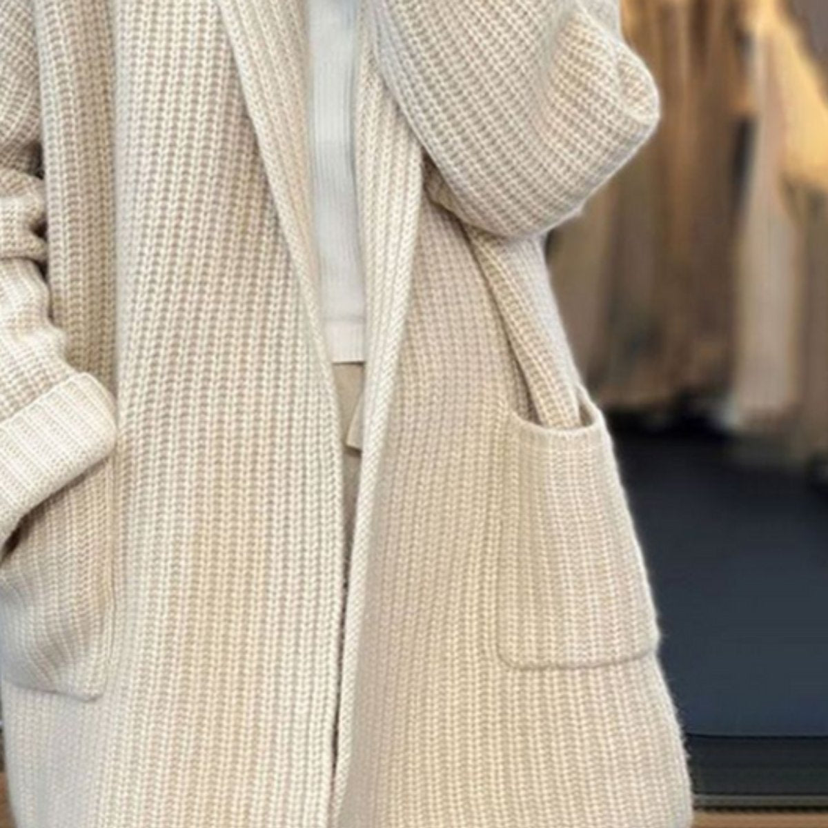 Women's Oversized Open-Front Cardigan Coat