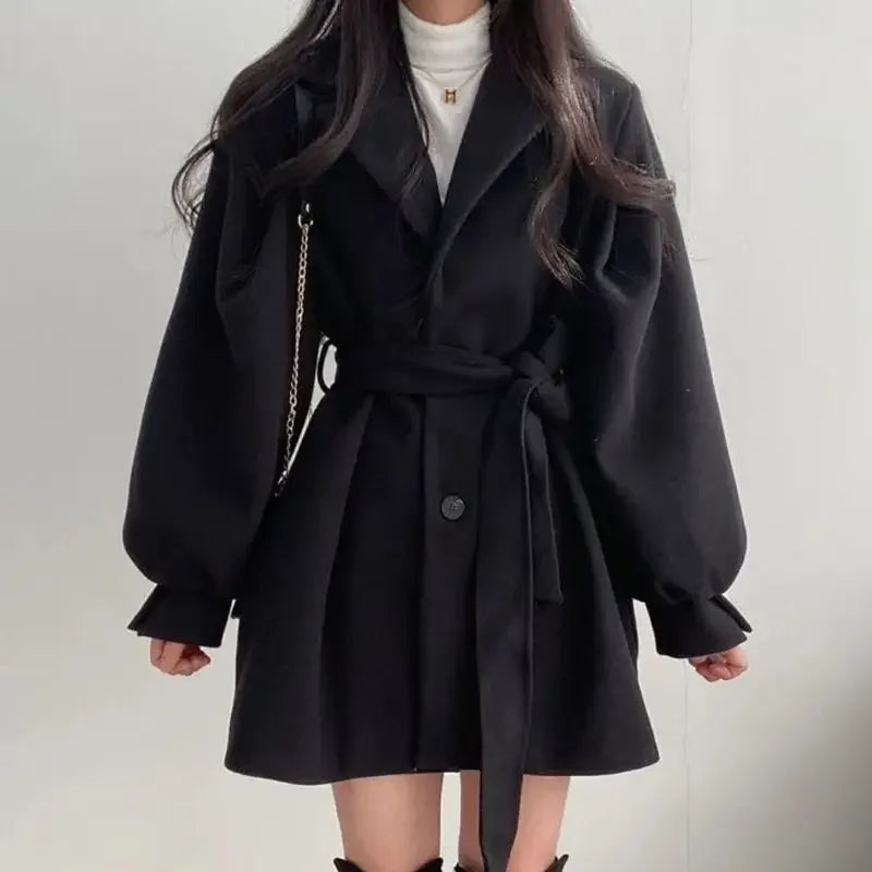 Women's Oversized Sleeve Wrap Coat