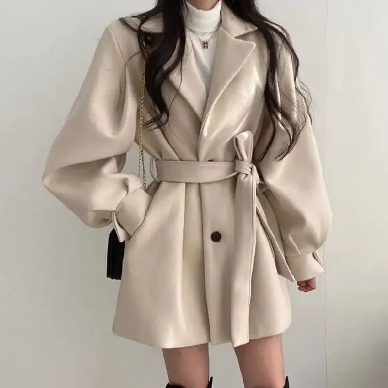 Women's Oversized Sleeve Wrap Coat