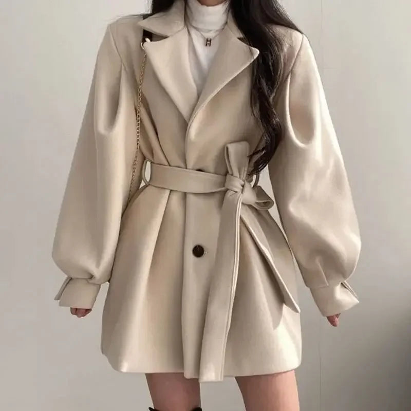 Women's Oversized Sleeve Wrap Coat