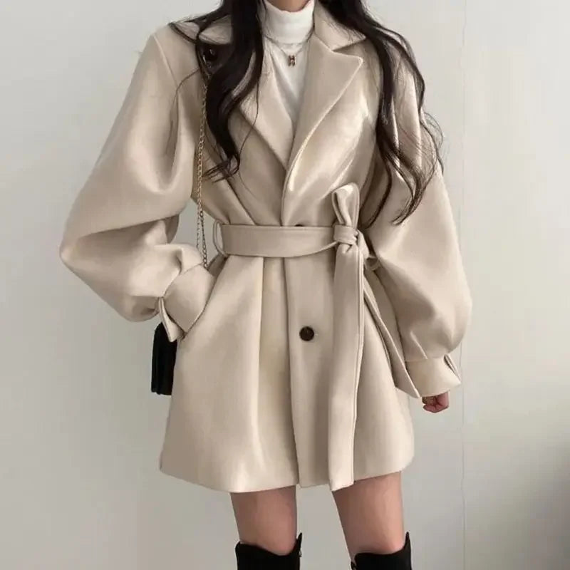 Women's Oversized Sleeve Wrap Coat