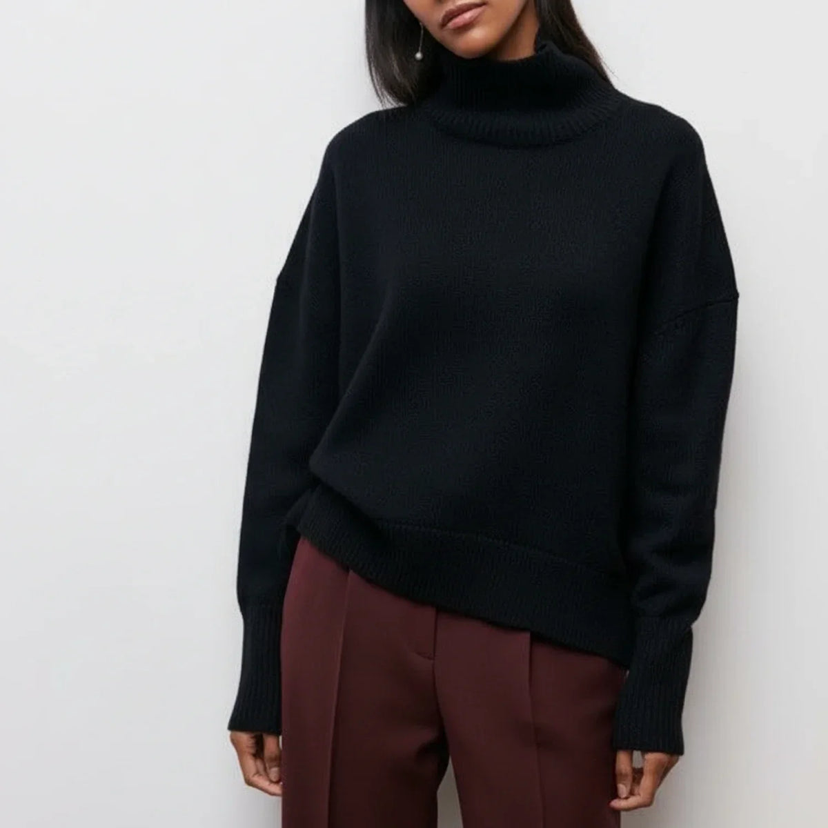 Women's Oversized Turtleneck Sweater