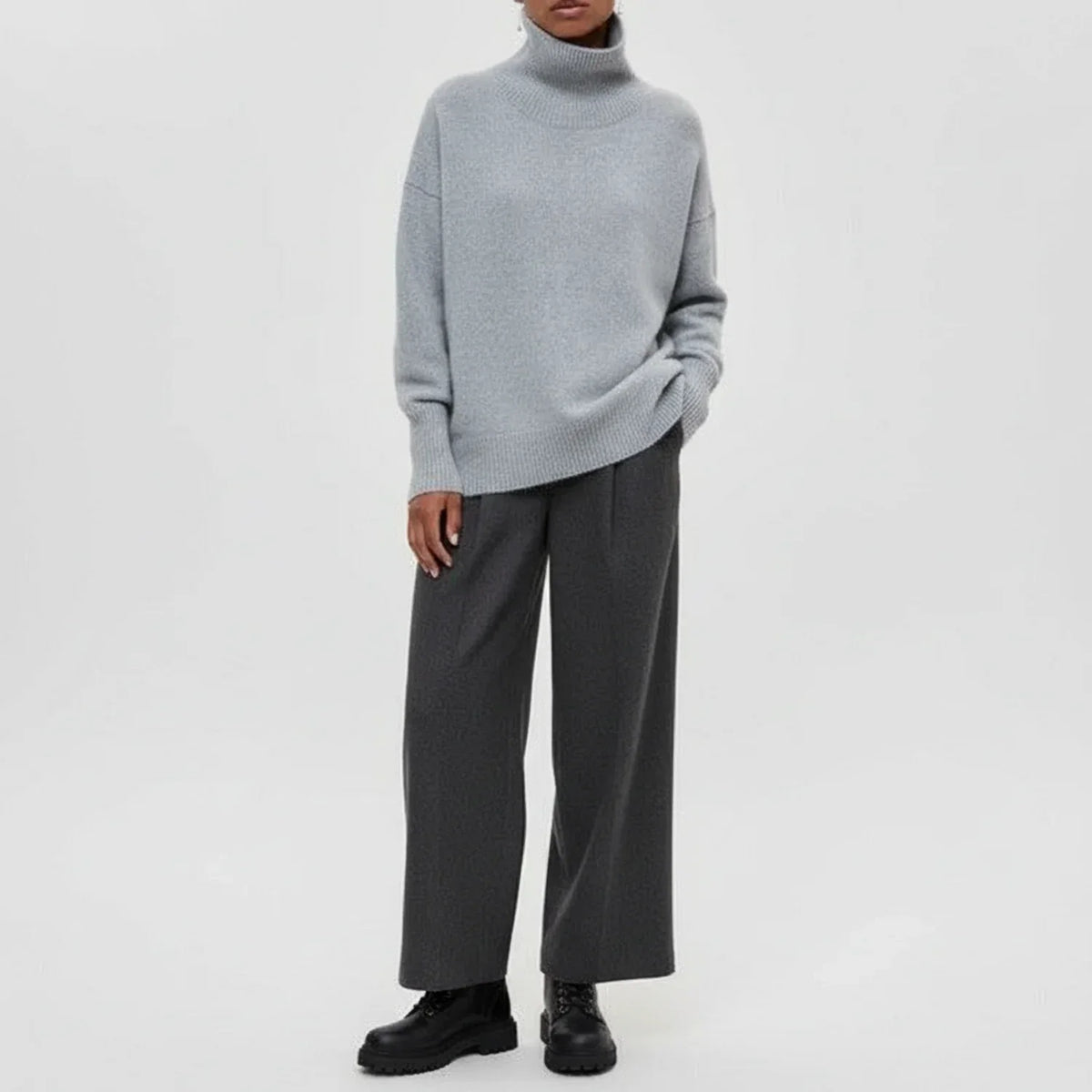 Women's Oversized Turtleneck Sweater