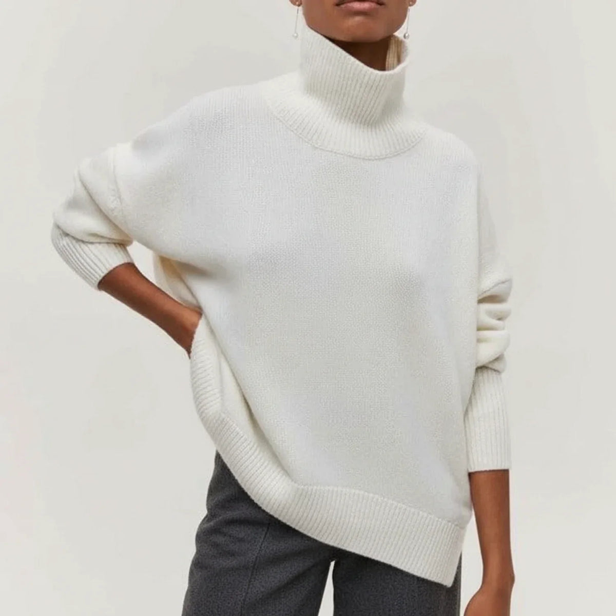 Women's Oversized Turtleneck Sweater