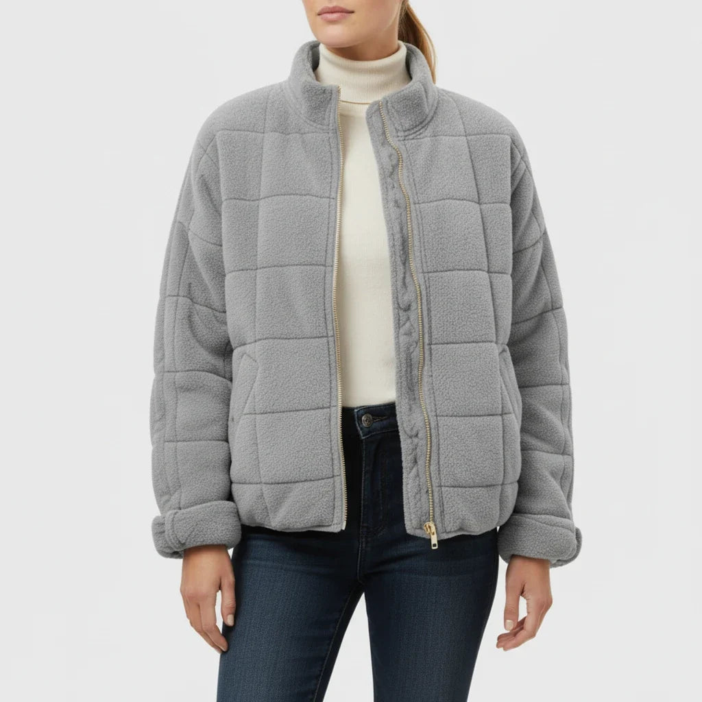 Women's Quilted Bomber Jacket