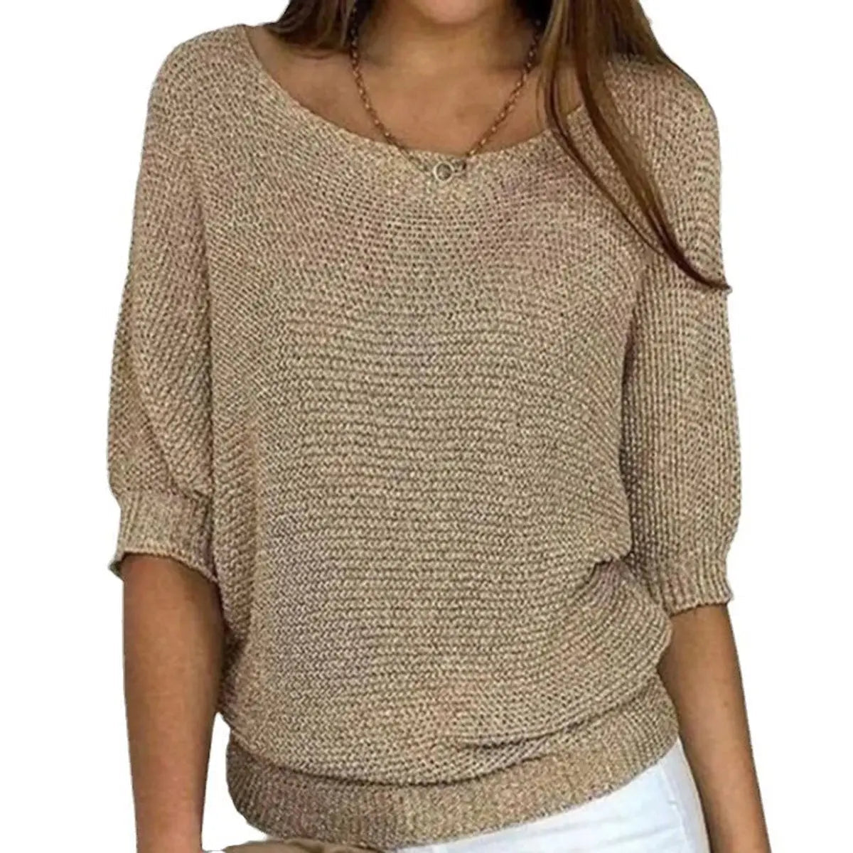 Women's Relaxed-Fit Batwing-Sleeve Sweater
