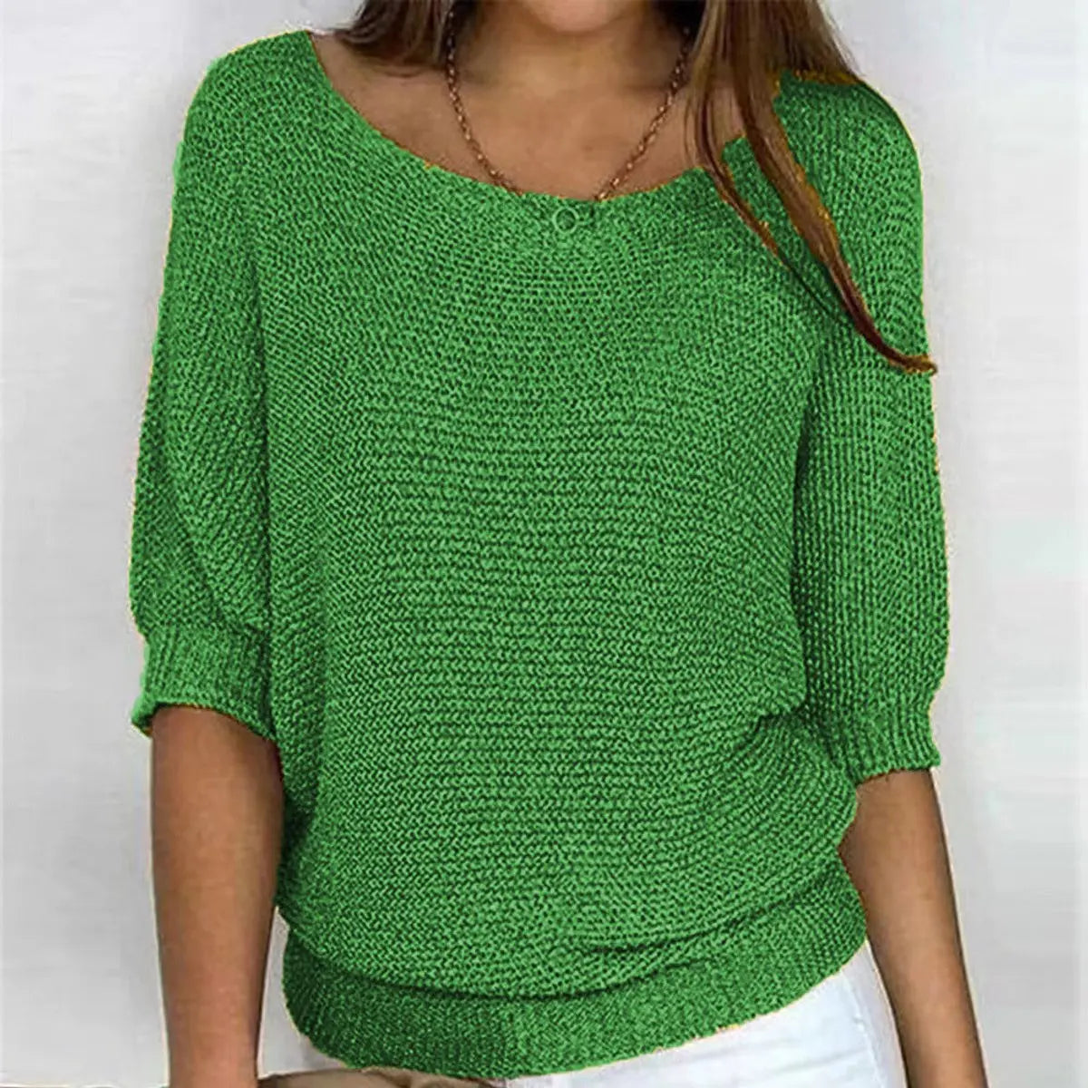 Women's Relaxed-Fit Batwing-Sleeve Sweater