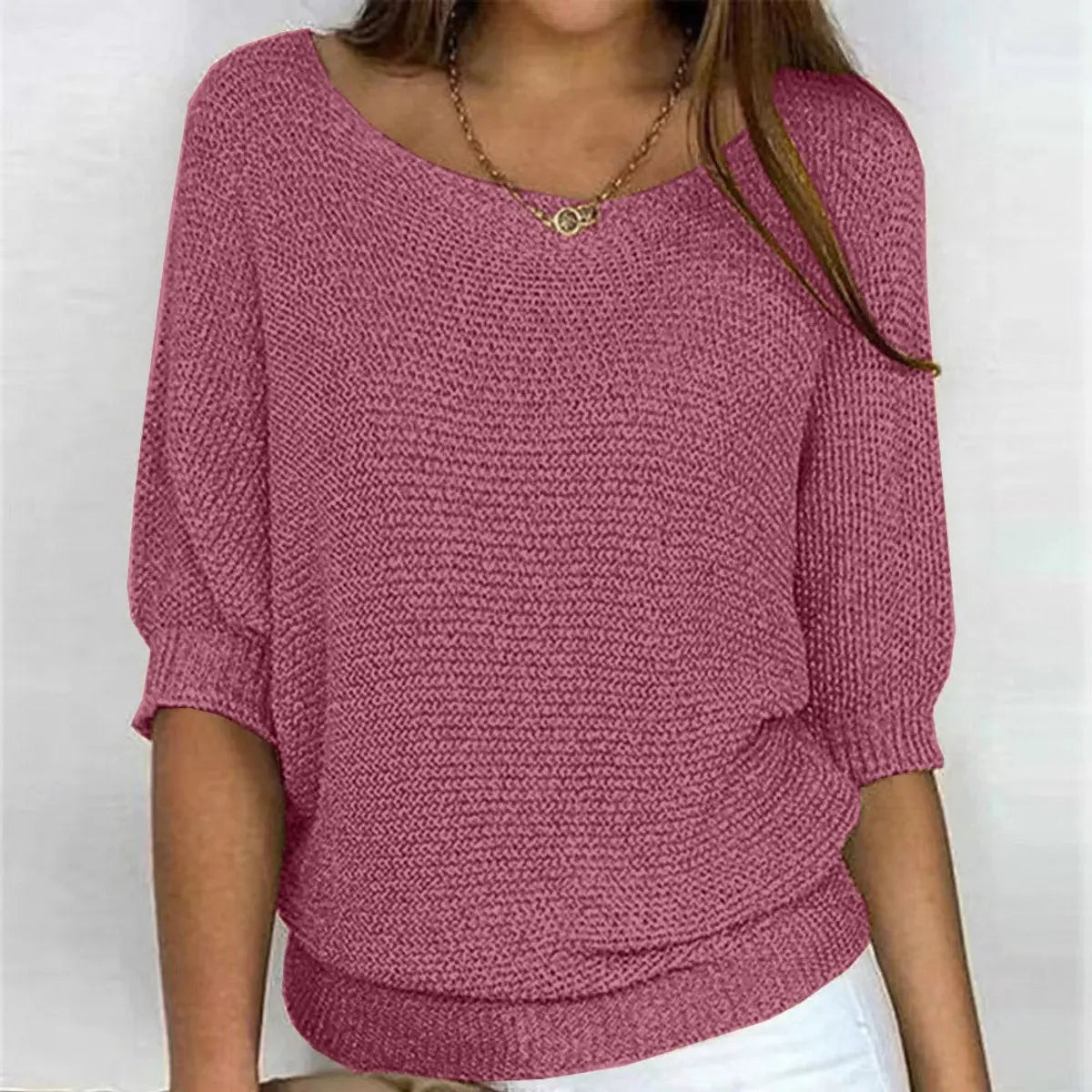 Women's Relaxed-Fit Batwing-Sleeve Sweater