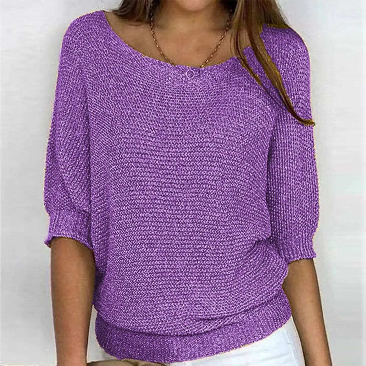 Women's Relaxed-Fit Batwing-Sleeve Sweater