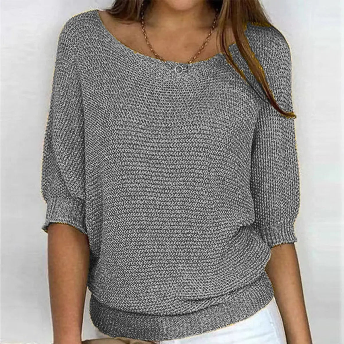 Women's Relaxed-Fit Batwing-Sleeve Sweater