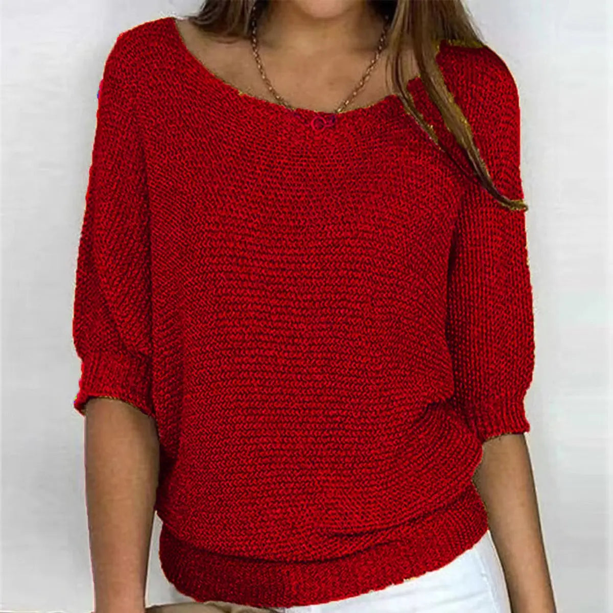 Women's Relaxed-Fit Batwing-Sleeve Sweater