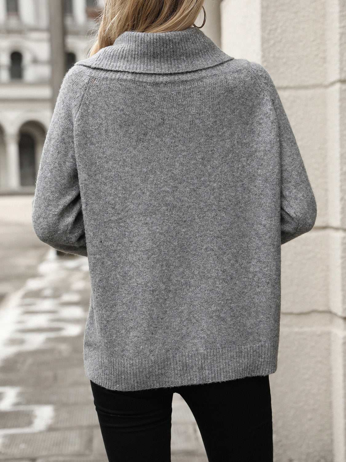 Women's Relaxed Fit Cowl Neck Sweater