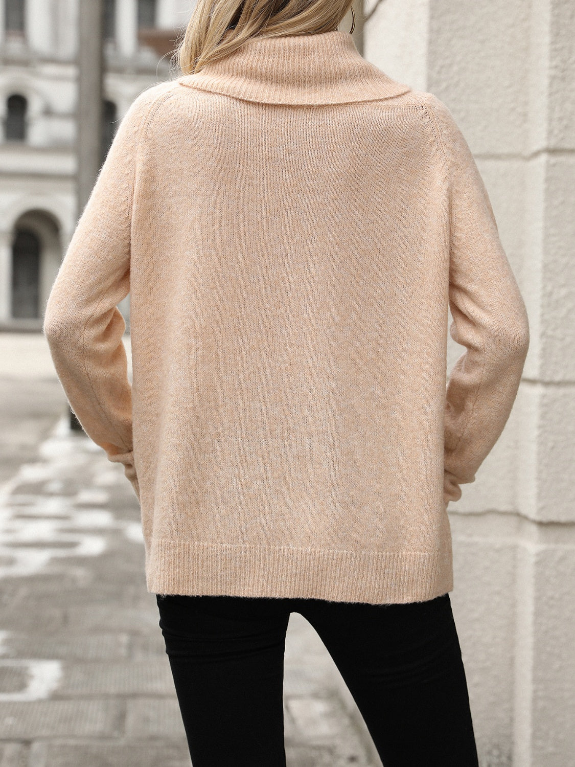 Women's Relaxed Fit Cowl Neck Sweater