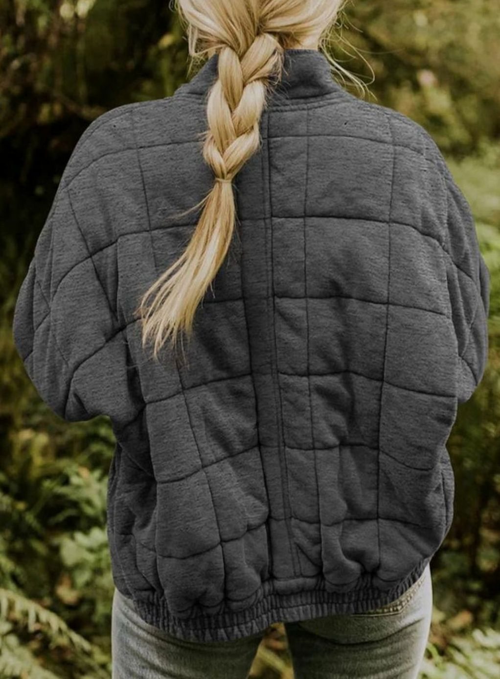 Women's Relaxed-Fit Lightweight Quilted Zip-Up Jacket