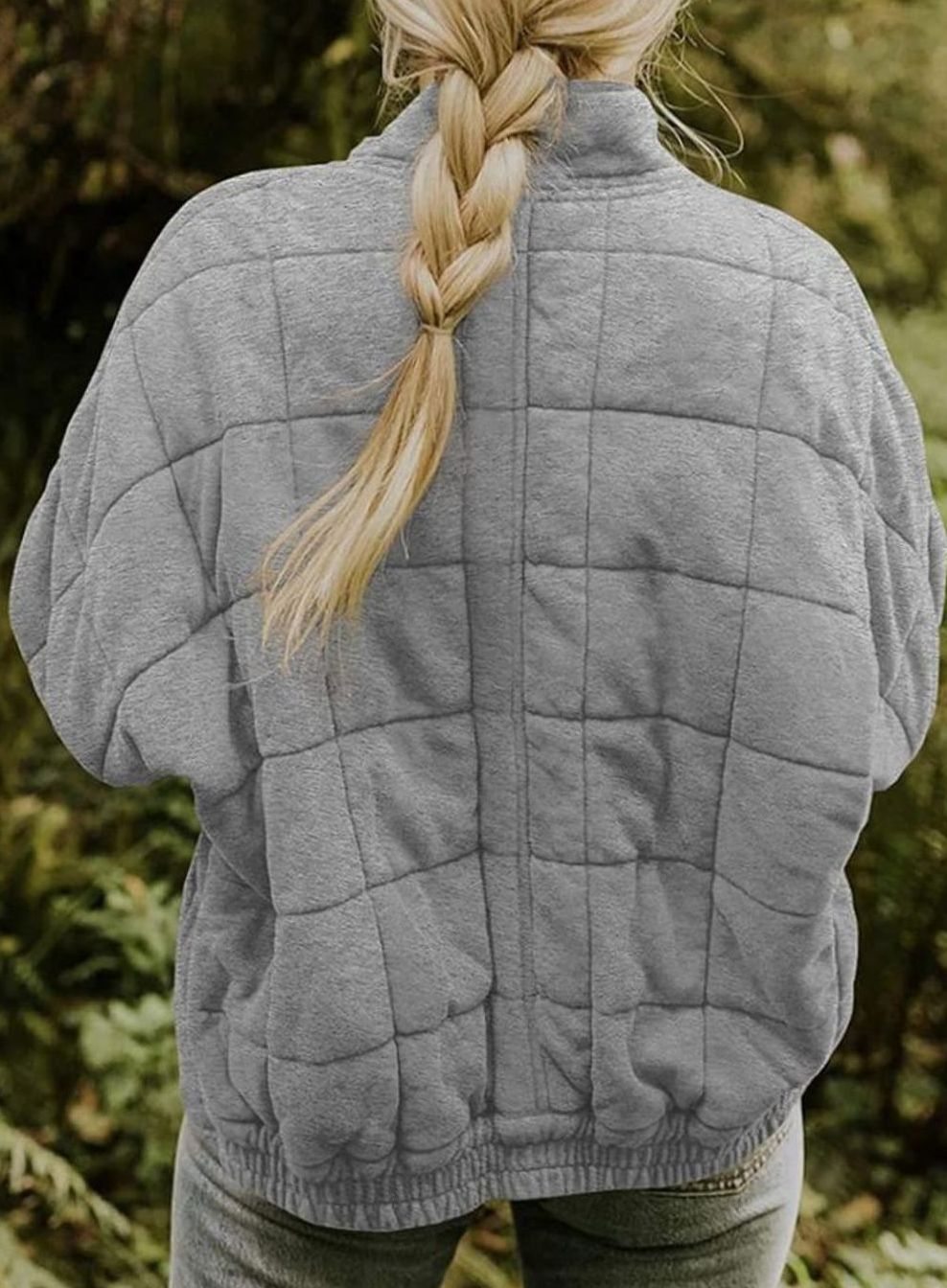 Women's Relaxed-Fit Lightweight Quilted Zip-Up Jacket
