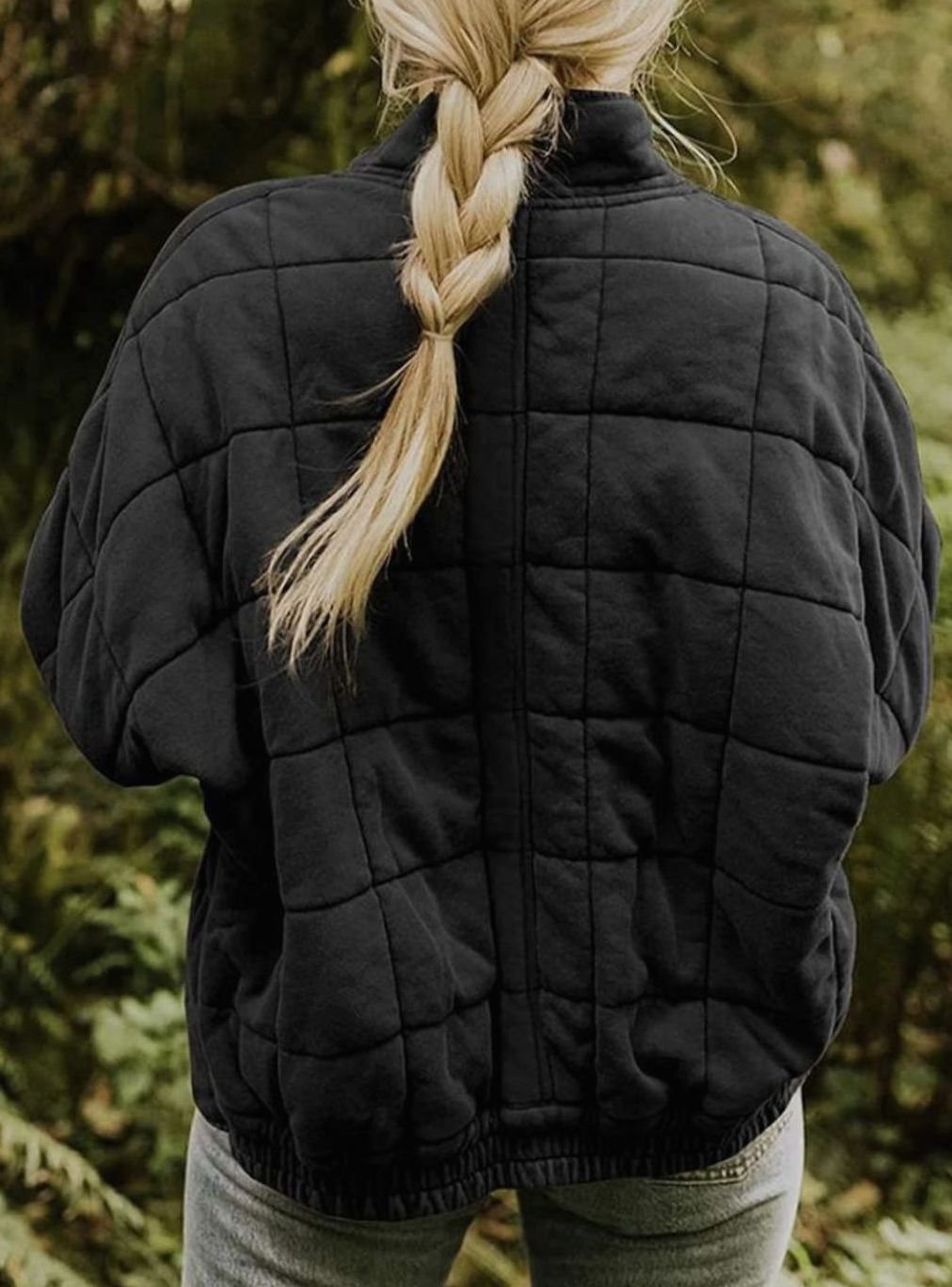 Women's Relaxed-Fit Lightweight Quilted Zip-Up Jacket