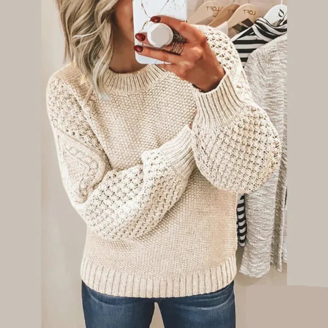 Women's Relaxed Fit Long-Sleeve Sweater