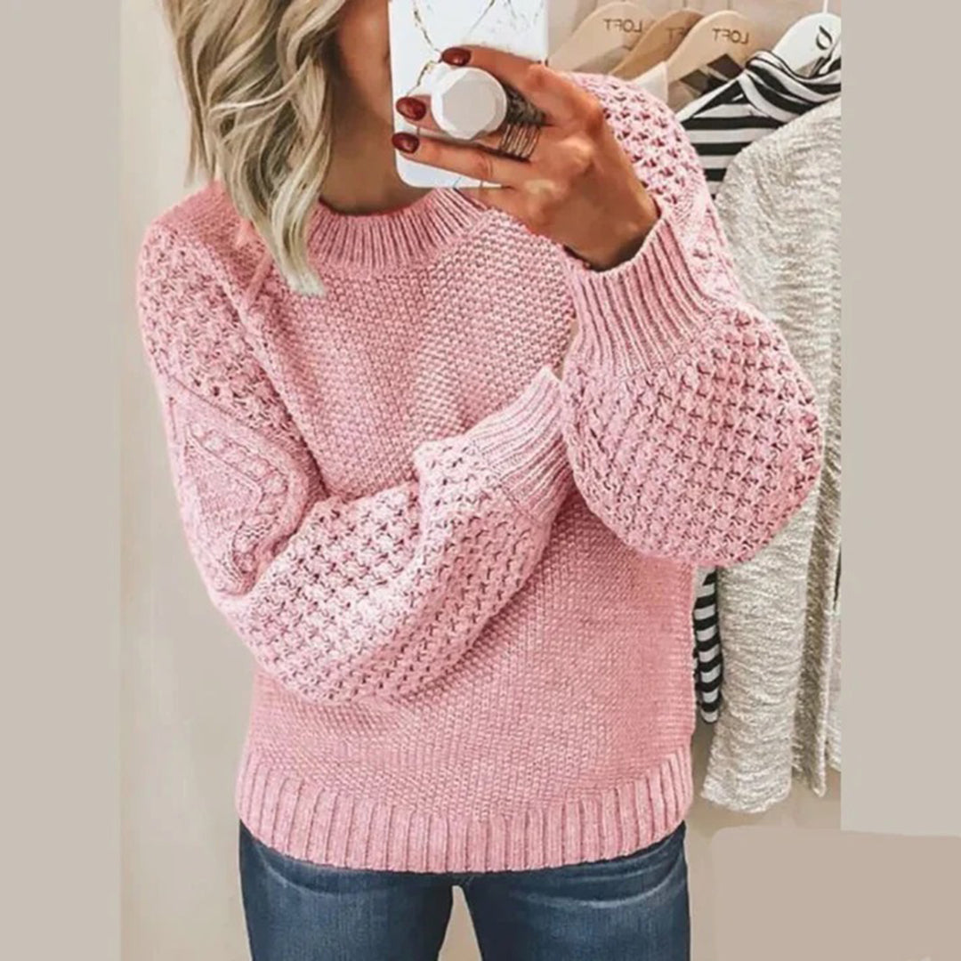 Women's Relaxed Fit Long-Sleeve Sweater