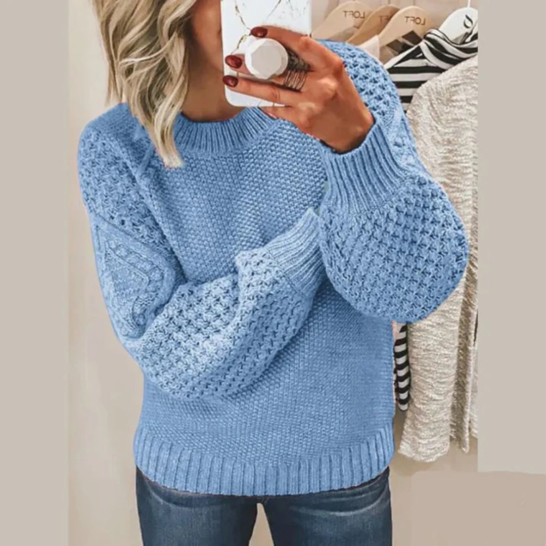 Women's Relaxed Fit Long-Sleeve Sweater