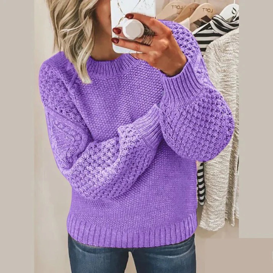 Women's Relaxed Fit Long-Sleeve Sweater